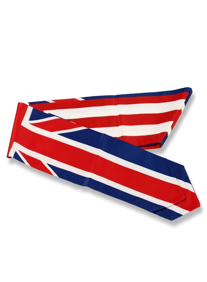 LLBFHH USA And UK Flag Graduation Stole, Satin Embroidery Graduation Sash for International Students, 72 Inch Length. - Image 4